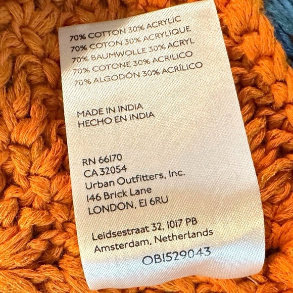 Free People Festival Retro 70s Bella Crochet Halter Top XS Bohemian Coachella - Picture 14 of 15